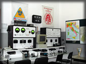 veduta parziale della sala radio dell'associazione