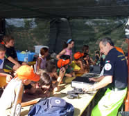 operatori FIR CB SER al campo scuola di Pereta